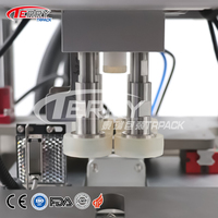 Machine de capsulage automatique à tête unique, faible entretien, haute précision, pour bouteilles de shampoing, lotion, lessive liquide