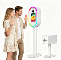Stand photo ovale tout-en-un pour appareil photo reflex numérique, en aluminium, idéal pour la location lors de mariages et événements