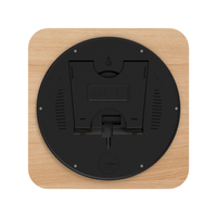 Jam Alarm Digital LED Modern, Dapat Dipasang di Dinding, Termometer, Jam Elektrik Pintar untuk Kamar Tidur dan Ruang Tamu