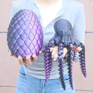 Set de Figura Articulada Impresa en 3D: Pulpo de 43cm y Huevo de Dragón de 18cm SDK26, Modelo Creativo para Niños, Juguete Antiestrés, Venta al por Mayor de Juguetes Impresos en 3D - Product Image 6