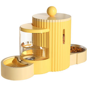 2 in 1 자동 중력 애완 동물 사료 공급기 물그릇 음식 그릇 사이펀 시스템을 사용하여 7 일 동안 깨끗한 물 대용량 제공 - Product Image 5