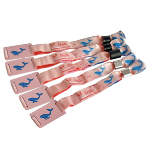 Logo personalizzato di alta qualità e dimensioni in poliestere RFID tessuto braccialetto con RFID Hard PVC FM11108 Smart Chip per il biglietto evento concerto - Product Image 6