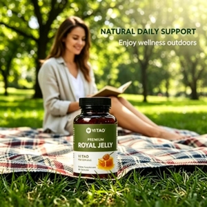 Jalea Real Premium 2500MG en Cápsulas de YI TAO, Producto Natural de Abeja para Vitalidad y Salud de la Piel, 60 Unidades - Product Image 5