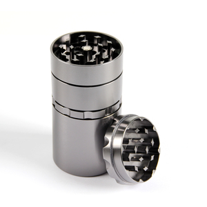Broyeur d'herbes à 5 couches en alliage d'aluminium de haute qualité 50mm Logo personnalisé de style de luxe pour accessoires fumeurs Broyeur de boîte de rangement - Product Image 1