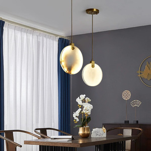 Lámpara de Araña Moderna Minimalista de Alta Gama, Estilo Chino, Mármol Natural, Nueva, para Hotel, Oficina de Ventas, Villa, Loft, Dúplex - Product Image 3