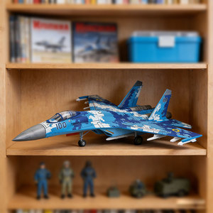 ขายส่งเครื่องบินรบซูโฮอิ ซู-27 ฟลานเกอร์ ของรัสเซีย ขนาด 1/72 ของเล่นทหาร โมเดลจิ๋ว ตัวต่อสำหรับเด็ก - Product Image 3