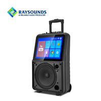 Système de sonorisation portable haute puissance 14,1 pouces avec batterie rechargeable pour événements extérieurs et églises