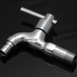 Grifo para Lavadora Crane Crown, Totalmente de Cobre, Entrada de 20 mm, Montaje en Pared, Apertura Rápida, Monomando - Product Image 2