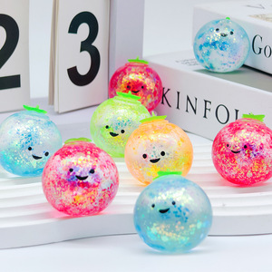 Juguetes para apretar, pelota blanda de TPR con cara, juguete para aliviar el estrés de rebote lento para niños de 5 a 7 años, unisex - Product Image 1