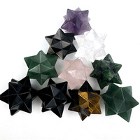 Pendentif étoile hexagonale Merkaba en cristal naturel pour la guérison énergétique, idéal pour la décoration intérieure - Offre spéciale
