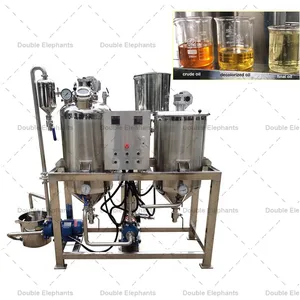 300kg 500kg Pequeña máquina de procesamiento de aceite de semillas de algodón de soja planta Máquina de refinería de aceite de coco