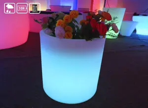 Waterproof LED Cooler Bucket Portable Plastic Ice Bucket With RGB 16 Color Options
