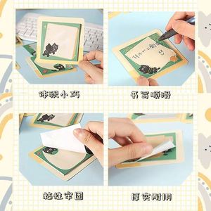 Cute Cat Self-Adhesive <b>Memo</b> <b>Pad</b>-Daily Use Office Supplies for Learning & Planning School Season Essentials - Product Image 6