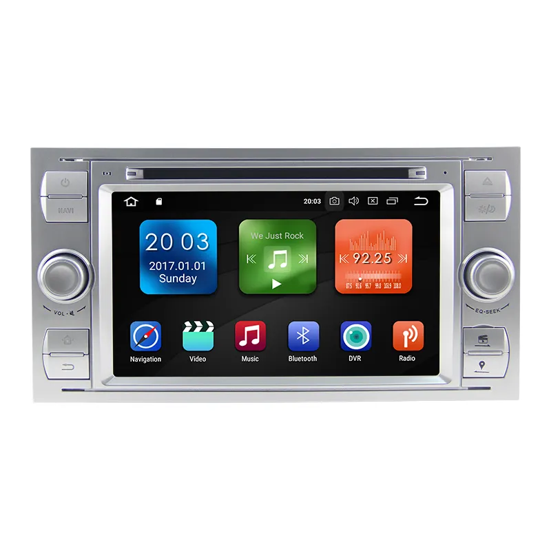 3G WiFi 7 ''2Din écran tactile capacitif Android 8.0 RAM 4G ROM 32G spécial voiture DVD lecteur multimédia GPS pour ford Transit 2004-2008