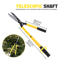Sécateur extensible de garniture d'arbre avec la cisaille télescopique d'outil de main de coupeur de jardin de longue poignée