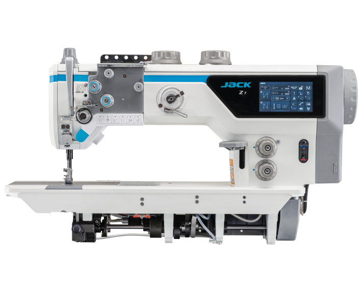 JACK Z7 üçlü taşıma dijital Lockstitch makinesi yürüyüş ayak deri
