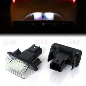 Blanc Licence LED Plaque Assemblage Léger Pour PEUGEOT 206 207 <span class=keywords><strong>306</strong></span> 307 308 406 407 5008 Partenaire M49 M59 Tapée B9 Voiture Accessoires - Product Image 6