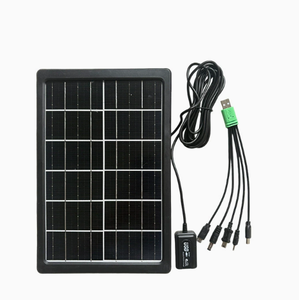Mini Panel Solar de 6V 4W de Silicio Monocristalino con Cable USB para Carga Móvil en Exteriores - Product Image 1