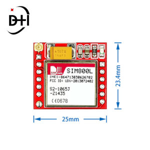 Nhỏ nhất SIM800L GPRS GSM mô-đun MicroSIM thẻ lõi Board Quad-band TTL cổng nối tiếp - Product Image 2