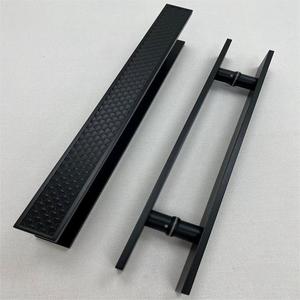 Nouvelle poignée <span class=keywords><strong>de</strong></span> <span class=keywords><strong>porte</strong></span> sculptée en écailles <span class=keywords><strong>de</strong></span> poisson noir chinoises, quincaillerie rétro en bronze pour hôtels <span class=keywords><strong>de</strong></span> luxe, restaurants, portes en verre et en bois massif - Product Image 5