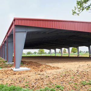 אורן סוס לשפוך מבני פלדה פרפאב בניין מסגרת פלדה לאסם פארק סוס מכוסה זירת רכיבה על סוסים סוסים - Product Image 3