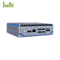 Mini PC Firewall Sin Ventilador, Celeron J4125, 4 Puertos Intel Gigabit LAN, Router, Dispositivo de Seguridad de Red, Pantalla Dual 4K