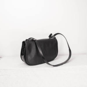 Sacs à bandoulière Hobo vintage en cuir véritable tanné végétal pour femme, grande capacité, avec fermeture éclair, collection 2026 - Product Image 3