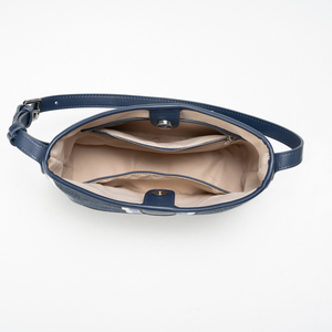 Bolso Bandolera de Lona a Rayas para Mujer, Bolso de Hombro Estilo Hobo, Gran Capacidad, Casual, para Viaje - Product Image 5