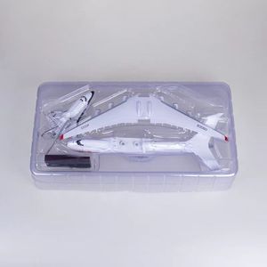Modèle réduit en résine à l'échelle 1/200 de 42 cm de l'avion de transport Antonov AN-225 <span class=keywords><strong>Mriya</strong></span> Space Shuttle Blizzard, objet de collection de Noël - Product Image 6