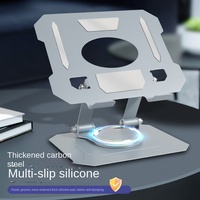 Support de tablette entièrement métallique avec rotation à 360°, pliable, dissipation de chaleur, support de téléphone, modèle 02