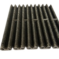 Cadena de rodillos silenciosa de acero inoxidable con doble capa protectora, resistente a altas temperaturas, antipinchazos, antideslizante, para transporte de botellas de vidrio.
