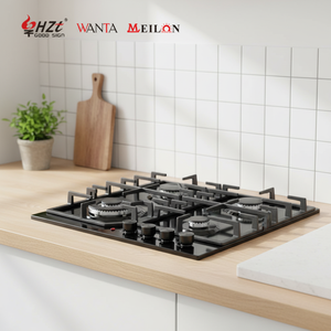 <span class=keywords><strong>Estufa</strong></span> Combinada de Gas y Eléctrica de 4 Quemadores con Panel de Vidrio al <span class=keywords><strong>Mejor</strong></span> Precio para Cocinar en Casa - Product Image 1