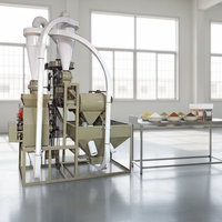 Machine de mouture automatique pour blé, maïs et céréales, capacité 1 tonne/heure, 380V, 7.5kW, composants essentiels du réducteur, facile à utiliser