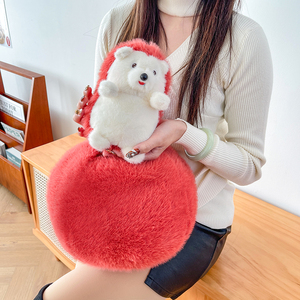 CPC yanxiannv <span class=keywords><strong>Valentine</strong></span> 2024 Tiktok Venta caliente juguetes suaves peluche rojo manzana erizo muñeca - Product Image 6