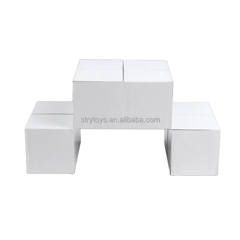 Weißer Aufkleber Würfel magnetische Faltung Magic Cube kann Graffiti UV-Druck Ihr Design Foto Custom Cubes