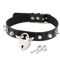 Collier ras du cou Emo avec pointes, collier en cuir pour femme et homme, chaîne de bijoux pour le cou, collier ras du cou punk, accessoires esthétiques gothiques