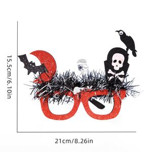 Halloween Decoration Beweglich Plastic Glasses Accessories <b>Decor</b> <b>Spring</b> Crow Towel Strip Glass Frame - Product Image 6