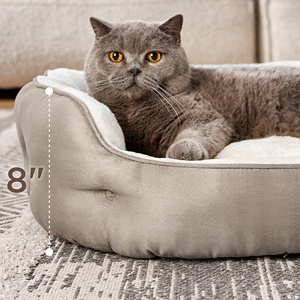 Lit pour chien et chat en peluche de luxe, design tendance, imperméable, chaud et de haute qualité, vente chaude d'hiver - Product Image 3