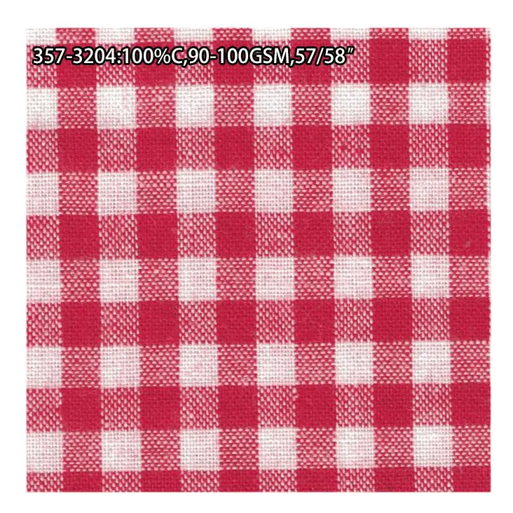Крашеная клетчатая ткань из 100% хлопчатобумажной пряжи ready bulk 32s