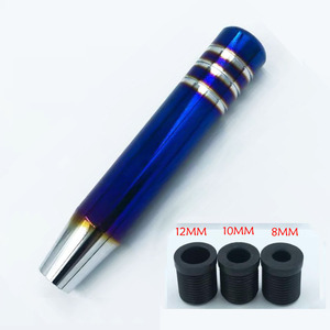 Xinlu Auto Parts Car Gear <b>Shift</b> <b>Knob</b> Aluminum Alloy Blue Universal 12mm 10mm 8mm Rustproof - Product Image 1
