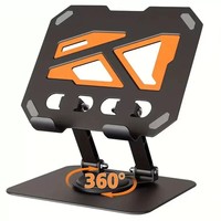 Support de tablette tout en métal, rotation à 360 degrés, pliable, portable, rehausse le bureau, meilleure dissipation de chaleur, support de tablette