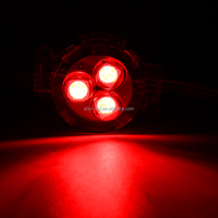 Couverture de lentille transparente étanche IP67 de haute qualité, module 30 mm 3 LED, lumière LED RGB adressable