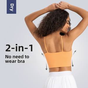 Nuovo reggiseno sportivo traspirante da donna con spalline sottili gilet Fitness canotta con bellissimi cuscinetti per la schiena e il petto per la <span class=keywords><strong>pratica</strong></span> dello Yoga - Product Image 5