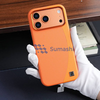 Nouvelle Coque de Téléphone de Luxe Bicolore en Cuir Antichoc pour iPhone 17 Pro Max 16 15 14 – Style Affaires