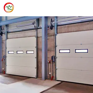 Industrial Overhead Thermal Insulated Vertical Lifting Metal Sliding up Sectional Garage Door for Cold Storage Freezer Room