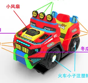 El más nuevo juego de coche mecedora para niños, máquina de juego de Arcade que funciona con monedas de fibra de vidrio para niños
