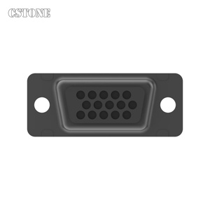 748364-1 Conector en forma de D de 15 posiciones, cable a cable, montaje en panel, tamaño de carcasa 1, 2.29 mm (0.09 pulgadas) de distancia entre hilos, cable de señal - Product Image 3