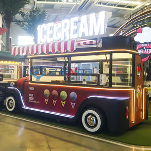 Seahisun 定制复古风格移动食品拖车冰淇淋车油炸零食车内置电源防锈移动餐饮车 - Product Image 2