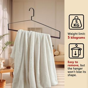 Custom Wardrobe Organization Wood Coat <b>Hanger</b> with Anti Slip Metal Hooks Heavy Duty Broad Shoulder Traceless Coat <b>Hanger</b> - Product Image 2