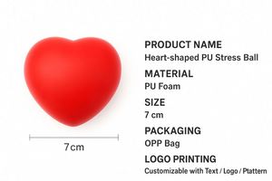 Pelotas Antiestrés de PU con Logotipo Personalizado, Diseño Simple y Creativo, Regalos Promocionales para Hospitales y Donaciones de Sangre - Product Image 2